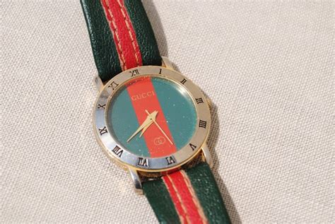 gucci watch women green and red flag on face|Gucci g timeless collection.